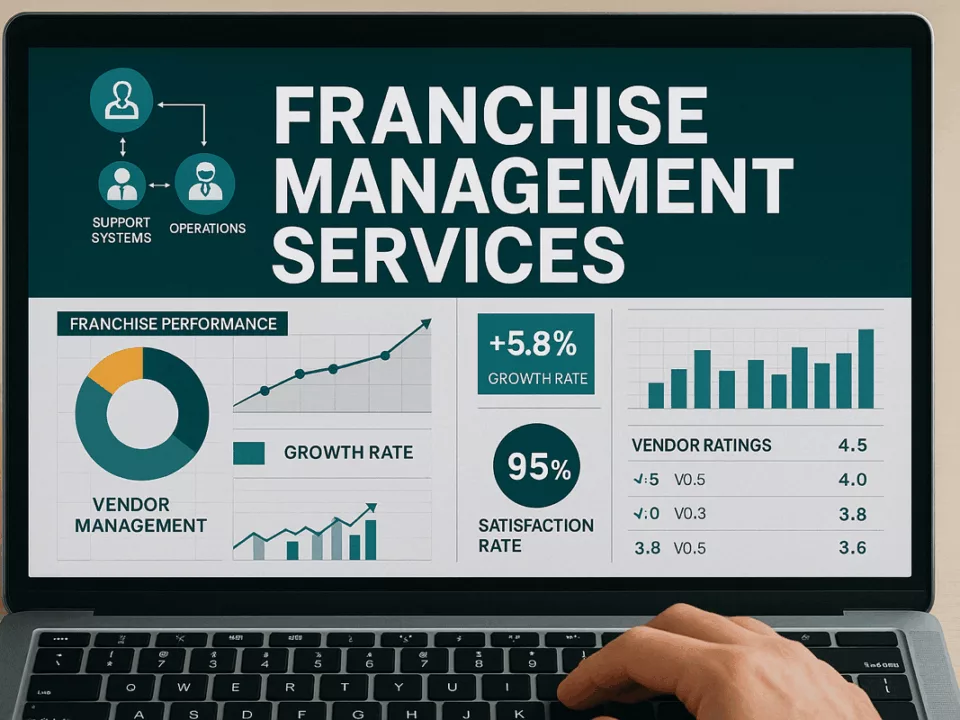 franchise management services and vendor operations systems dashboard